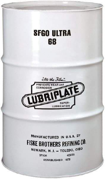 Lubriplate - 55 Gal Drum, ISO 68, SAE 30, Air Compressor Oil - 5°F to 395°, 325 Viscosity (SUS) at 100°F, 59 Viscosity (SUS) at 210°F - Exact Industrial Supply