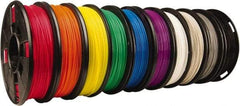 MakerBot - PLA Filament Small Spool - Black, Blue, Cool Gray, Green, Orange, Purple, Red, Warm Gray, White, Yellow, Use with Replicator Mini, Replicator (5th Generation), Replicator Z18, Replicator 2 - Exact Industrial Supply