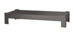 Durham - Gray, Steel, Cabinet Leg Kit - 34" Wide x 24-11/16" Deep x 7-1/2" High Body - Exact Industrial Supply