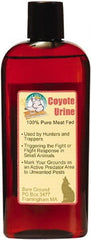 Bare Ground Solutions - 8oz Bottle of Coyote Urine Predator Scent to repel unwanted animals - Exact Industrial Supply