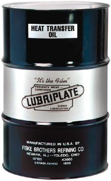 Lubriplate - 55 Gal Drum, Mineral Heat Transfer Oil - SAE 40, ISO 100, 14 cSt at 100°C, 135 cSt at 40°C - Exact Industrial Supply