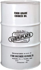 Lubriplate - 55 Gal Drum Mineral Cooker/Sterilizer Oil - SAE 40, ISO 150, 157.27 cSt at 40°C & 15.53 cSt at 100°C, Food Grade - Exact Industrial Supply