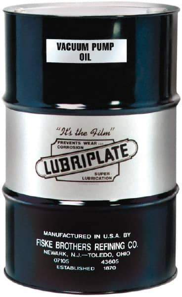 Lubriplate - 55 Gal Drum, Mineral Vacuum Pump Oil - SAE 30, ISO 100, 97 cSt at 40°C, 12 cSt at 100°C - Exact Industrial Supply
