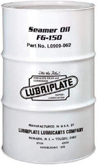 Lubriplate - 55 Gal Drum Mineral Seamer Oil - SAE 40, ISO 150, 109 cSt at 40°C & 12 cSt at 100°C, Food Grade - Exact Industrial Supply