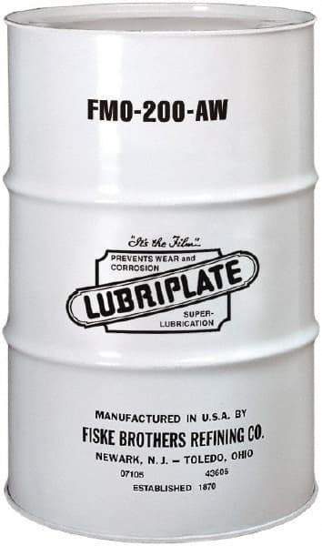 Lubriplate - 55 Gal Drum, Mineral Multipurpose Oil - SAE 10, ISO 46, 46.92 cSt at 40°C, 6.92 cSt at 100°C, Food Grade - Exact Industrial Supply