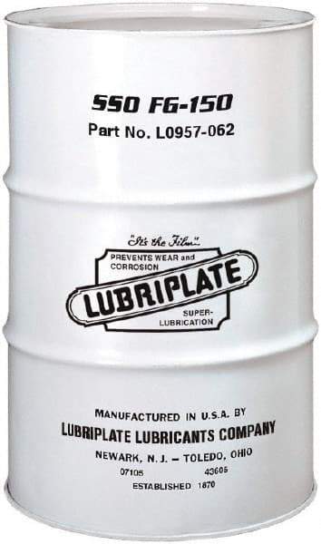 Lubriplate - 55 Gal Drum, Synthetic Seamer Oil - SAE 50, ISO 150, 151.1 cSt at 40°C, 20.25 cSt at 100°C, Food Grade - Exact Industrial Supply