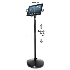 Kantek - Office Machine Supplies & Accessories; Office Machine/Equipment Accessory Type: Floor Stand ; For Use With: All Tablets ; Color: Black - Exact Industrial Supply