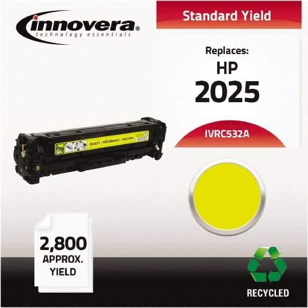 innovera - Yellow Toner Cartridge - Use with HP Color LaserJet CP2025 - Exact Industrial Supply