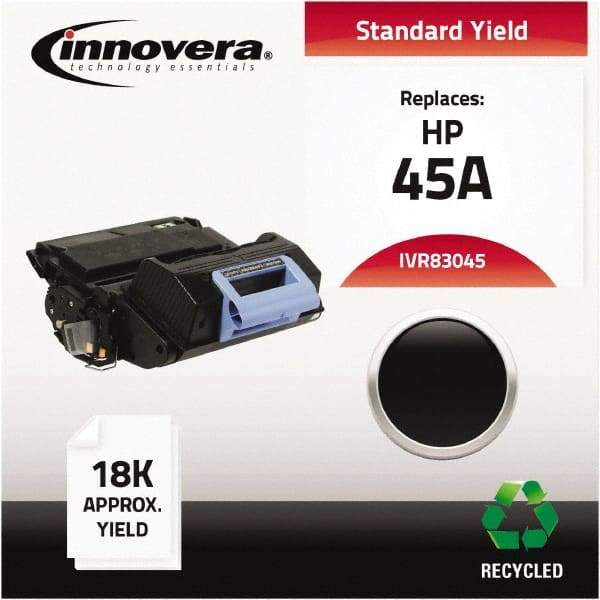 innovera - Black Toner Cartridge - Use with HP LaserJet 4345 MFP, 4345X MFP, 4345XM MFP, 4345XS MFP, M4345 MFP, M4345X, M4345XM, M4345XS - Exact Industrial Supply