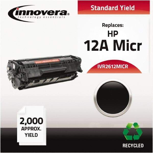 innovera - Black MICR Toner - Use with HP LaserJet 1010, 1012, 1015, 1020, 1022 - Exact Industrial Supply
