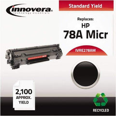 innovera - Black MICR Toner - Use with HP LaserJet Pro M1536DNF, P1566, P1606DN - Exact Industrial Supply