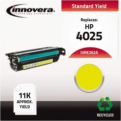 innovera - Yellow Toner Cartridge - Use with HP Color LaserJet Enterprise CP4025DN, CP4025N, CP4520, CP4525, CP4525DN, CP4525N, CP4525XH - Exact Industrial Supply