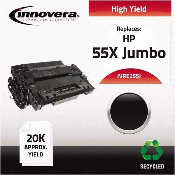 innovera - Black Toner Cartridge - Use with HP LaserJet P3010, P3015, P3015D, P3015DN, P3015X, P3016 - Exact Industrial Supply