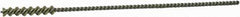 Weiler - 3/16" Diam Helical Nylon Tube Brush - Single Spiral, 0.012" Filament Diam, 1" Brush Length, 5" OAL, 0.087" Diam Galvanized Steel Shank - Exact Industrial Supply
