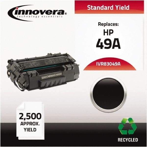 innovera - Black Toner Cartridge - Use with HP LaserJet 1320, 3390, 3392 - Exact Industrial Supply