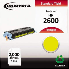 innovera - Yellow Toner Cartridge - Use with HP Color LaserJet 1600, 2600, CM1015 MFP, CM1017 MFP - Exact Industrial Supply