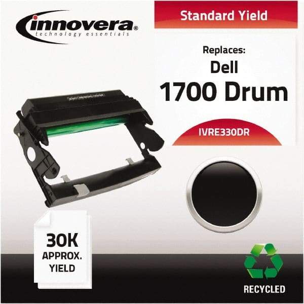 innovera - Black Drum - Use with Dell 1700, 1700N, 1710, 1710N, IBM, Lexmark E320, E322, E322N - Exact Industrial Supply