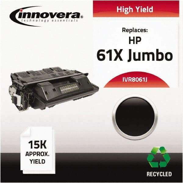 innovera - Black Toner Cartridge - Use with HP LaserJet 4100, n, dtn, t, tn, mfp, 4101mfp - Exact Industrial Supply