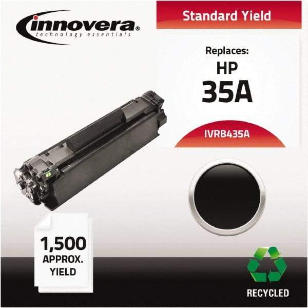 innovera - Black Toner Cartridge - Use with HP LaserJet P1002, P1003, P1004, P1005, P1006 - Exact Industrial Supply