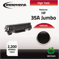 innovera - Black Toner Cartridge - Use with HP LaserJet P1002, P1003, P1004, P1005, P1006, P1009 - Exact Industrial Supply