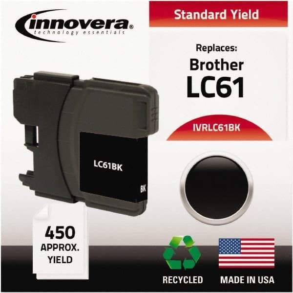 innovera - Black Inkjet Printer Cartridge - Use with Brother DCP-165C, 385C, 585CW, MFC-290C, 490CW, 5490CW, 6490CW, 790CW, 990CW - Exact Industrial Supply