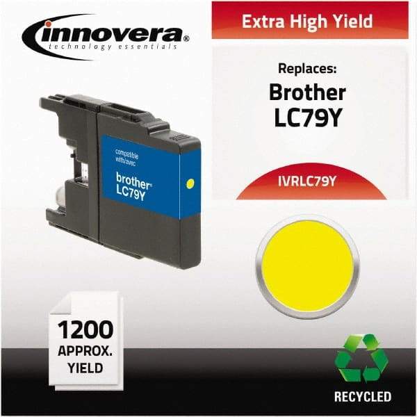 innovera - Yellow Inkjet Printer Cartridge - Use with Brother MFC-J6510DW, MFC-J6710DW, MFC-J6910DW, MFC-J825DW, MFC-J835DW - Exact Industrial Supply