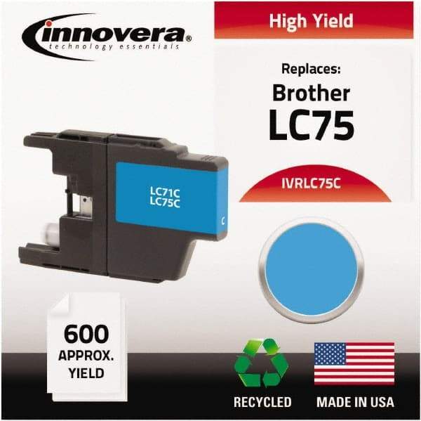 innovera - Cyan Inkjet Printer Cartridge - Use with Brother MFC-J6510DW, MFC-J6710DW, MFC-J6910DW, MFC-J825DW, MFC-J835DW - Exact Industrial Supply