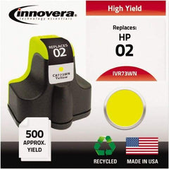innovera - Yellow Inkjet Printer Cartridge - Use with HP Photosmart C5180, C6180, C7180, D6160, D7145, D7155, D7160, D7345, D7355, D7360, 3110, 3210, 3310, 8250 - Exact Industrial Supply