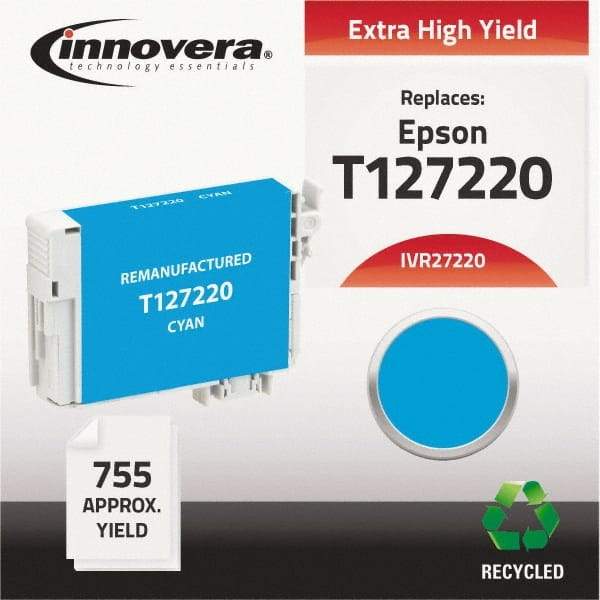 innovera - Cyan Inkjet Printer Cartridge - Use with Epson Stylus NX330, NX430, Workforce 60, 435, 520, 545, 630, 633, 635, 645, 840, 845, 7010, 7510 - Exact Industrial Supply