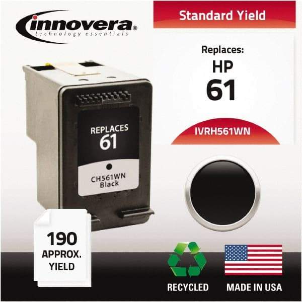 innovera - Black Inkjet Printer Cartridge - Use with HP Deskjet 1000, 1050, 1055, 2050, 3000, 3050, 3050A, 3052A, 3054A - Exact Industrial Supply