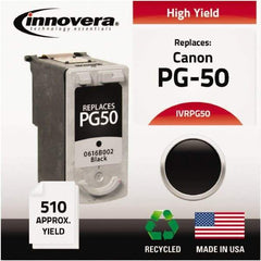 innovera - Black Inkjet Printer Cartridge - Use with Canon FAX-JX200, PIXMA MP150, MP160, MP180, MP450, MP460, MX300, MX310 - Exact Industrial Supply
