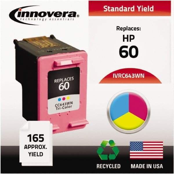 innovera - Inkjet Printer Cartridge - Use with HP Deskjet D2530, D2545, D2560, D5560, F4200, F4440, F4480, Photosmart C4640, C4650, C4680, C4795 - Exact Industrial Supply