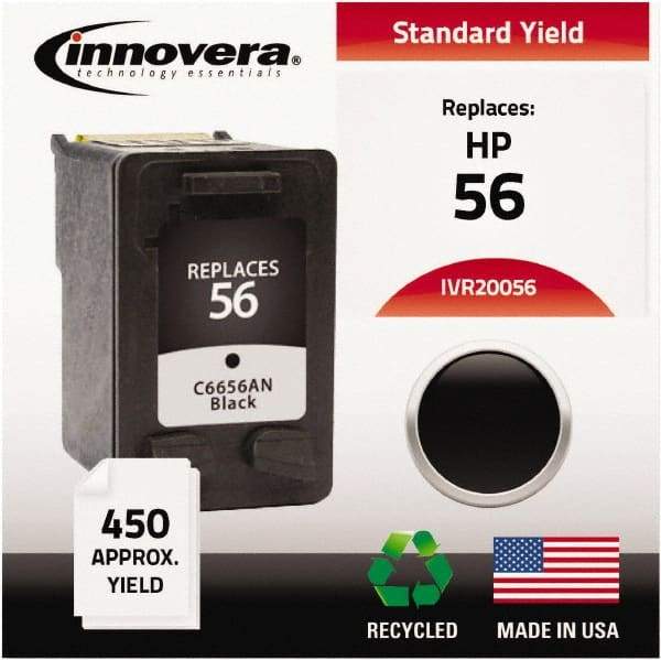 innovera - Black Ink Cartridge - Use with HP Deskjet 450, 5150, 5550, 5650, 5850, 9650, 9670, 9680, Digital Copier Printer 410, Officejet 6110 - Exact Industrial Supply