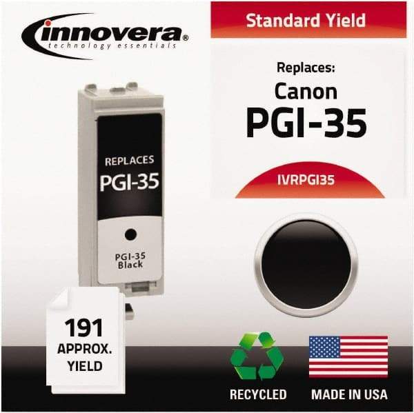 innovera - Black Inkjet Printer Cartridge - Use with Canon PIXMA iP100 - Exact Industrial Supply