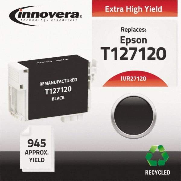 innovera - Black Inkjet Printer Cartridge - Use with Epson Stylus NX330, NX430, Workforce 60, 435, 520, 545, 630, 633, 635, 645, 840, 845, 7010, 7510 - Exact Industrial Supply
