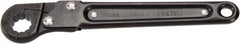 Proto - 18mm, Black Finish, Ratcheting Flare Nut Wrench - 12 Points, 7-1/4" OAL, Steel, Single End Head - Exact Industrial Supply