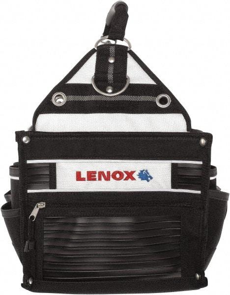 Lenox - 33 Pocket Black Ballistic Nylon Tool Tote - 10" Wide x 10" Deep x 12" High - Exact Industrial Supply
