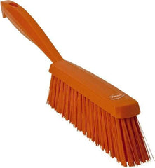Vikan - 14" OAL, Polyester Staple Set Bench Brush - 2" Bristle Length, 6-3/8" Long Head, Orange - Exact Industrial Supply