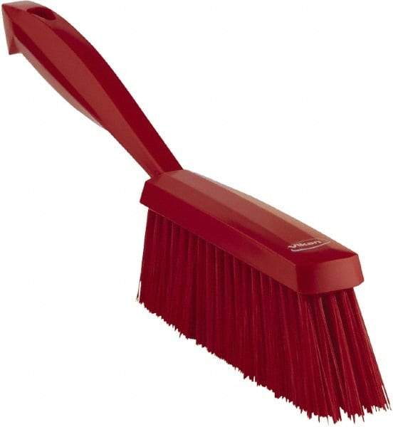 Vikan - 14" OAL, Polyester Staple Set Bench Brush - 2" Bristle Length, 6-3/8" Long Head, Red - Exact Industrial Supply