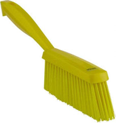 Vikan - 14" OAL, Polyester Staple Set Bench Brush - 2" Bristle Length, 6-3/8" Long Head, Yellow - Exact Industrial Supply