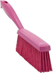 Vikan - 14" OAL, Polyester Staple Set Bench Brush - 2" Bristle Length, 6-3/8" Long Head, Pink - Exact Industrial Supply