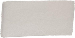 Remco - 10" Long x 4-1/2" Wide x 1-1/8" Thick Scouring Pad - Light-Duty, White - Exact Industrial Supply