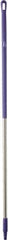 Vikan - 59 x 1-1/4" Aluminum Squeegee Handle - European Threaded Connection, Purple - Exact Industrial Supply