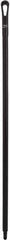 Vikan - 51 x 1-1/4" Polypropylene Squeegee Handle - European Threaded Connection, Black - Exact Industrial Supply
