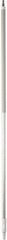 Vikan - 63 x 1-1/4" Aluminum Squeegee Handle - European Threaded Connection, White - Exact Industrial Supply