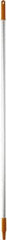 Vikan - 59 x 1" Aluminum Squeegee Handle - European Threaded Connection, Orange - Exact Industrial Supply