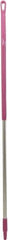 Vikan - 59 x 1-1/4" Aluminum Squeegee Handle - European Threaded Connection, Pink - Exact Industrial Supply