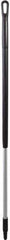 Vikan - 51 x 1-1/4" Aluminum Squeegee Handle - European Threaded Connection, Black - Exact Industrial Supply
