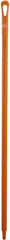 Vikan - 51 x 1-1/4" Polypropylene Squeegee Handle - European Threaded Connection, Orange - Exact Industrial Supply