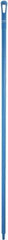 Vikan - 67 x 1-19/64" Polypropylene Squeegee Handle - European Threaded Connection, Blue - Exact Industrial Supply